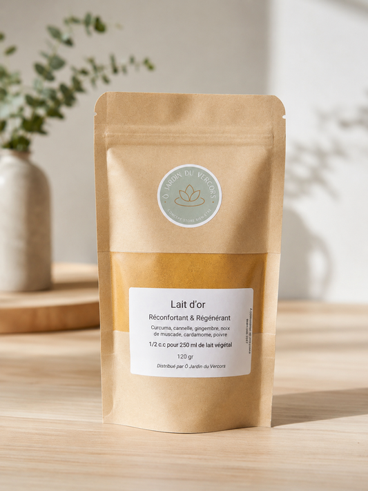 Lait d'or - préparation à base de curcuma et d'épices